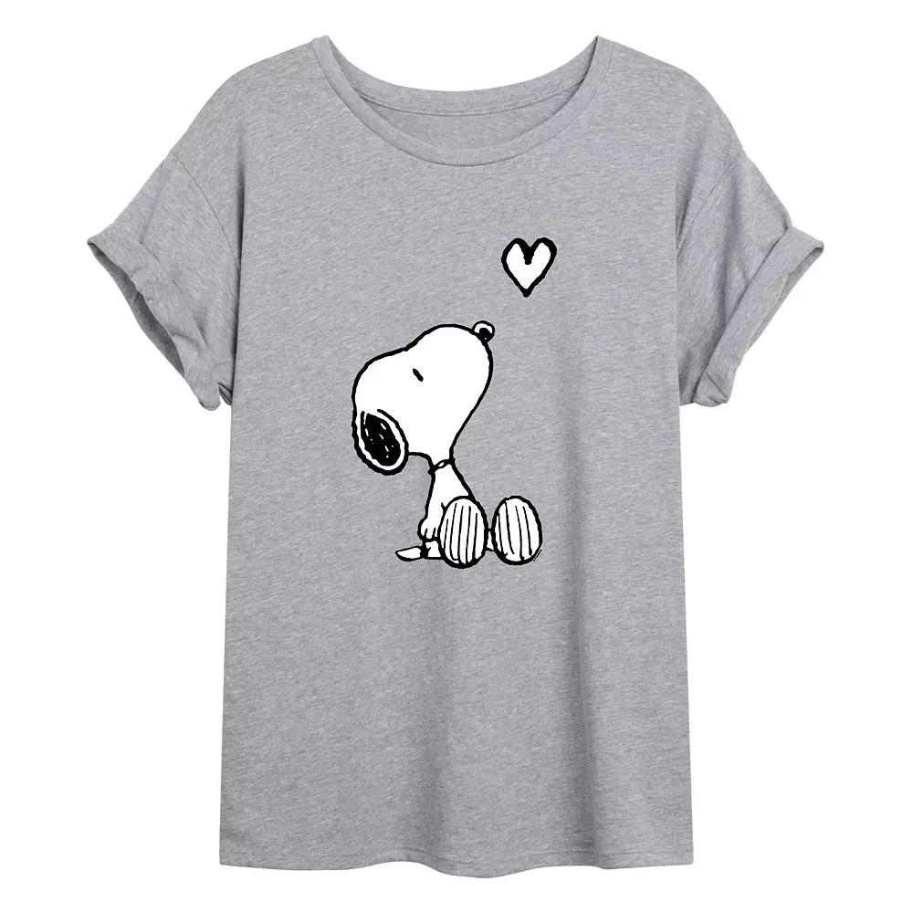 Juniors' Peanuts Snoopy Heart Over Product Image