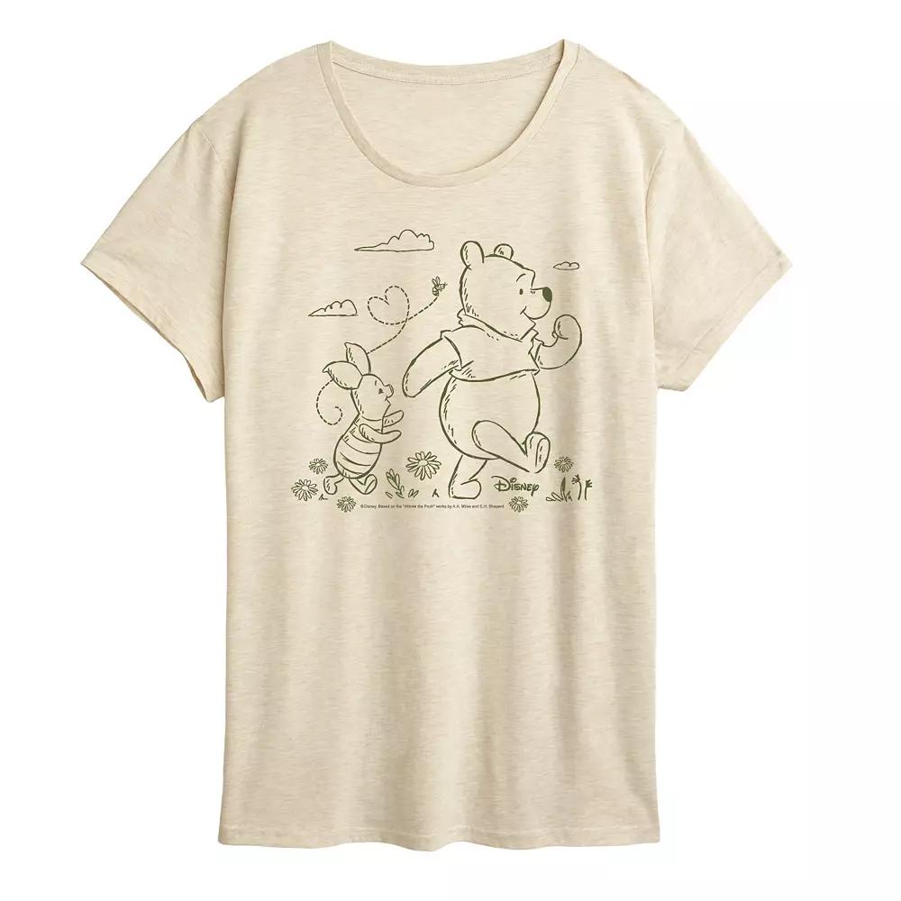 Disney's Winnie The Pooh Women's Stroll Graphic Tee,  Product Image