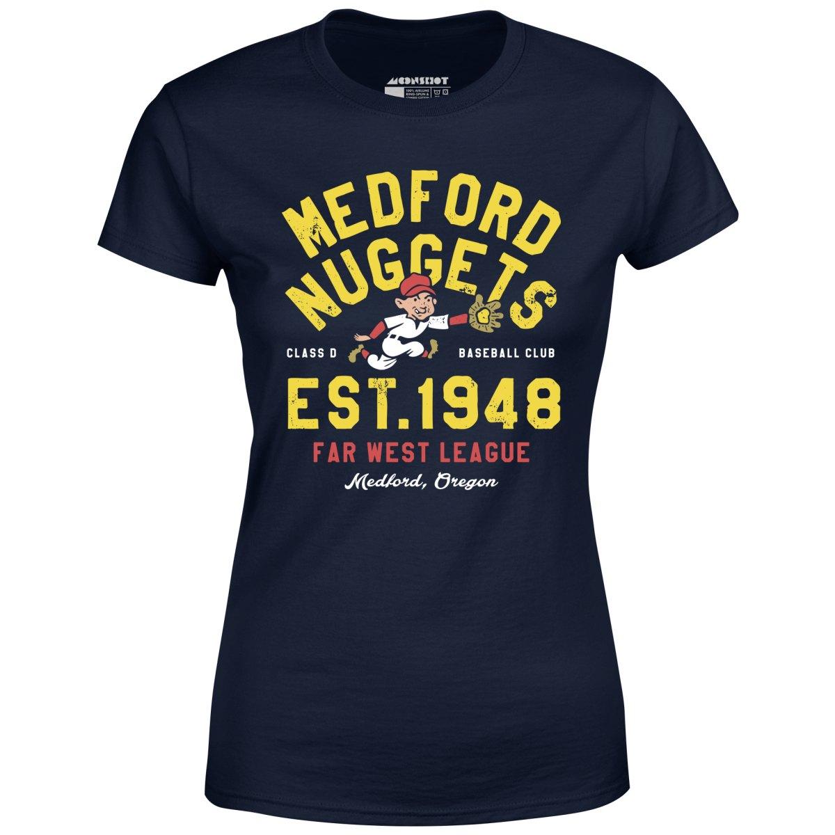 Medford Nuggets - Oregon - Vintage Defunct Baseball Teams - Women's T-Shirt Female Product Image