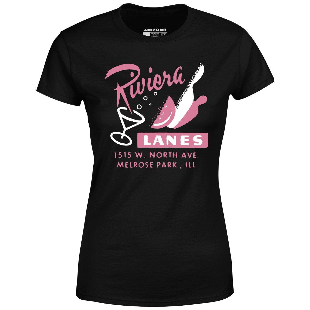 Riviera Lanes - Melrose Park, IL - Vintage Bowling Alley - Women's T-Shirt Female Product Image