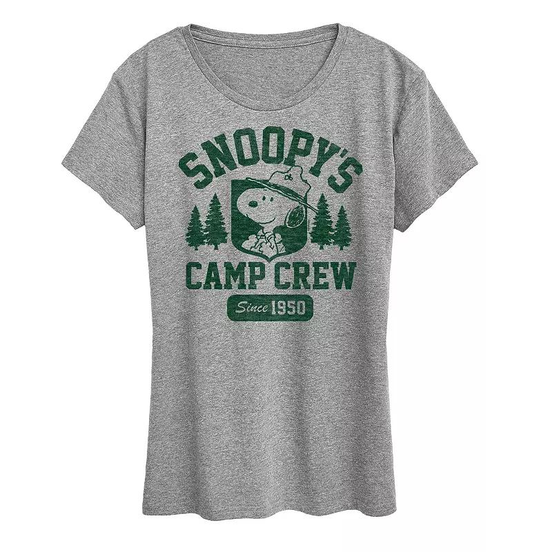 Women's Peanuts Snoopy's Camp Crew Graphic Tee,  Product Image