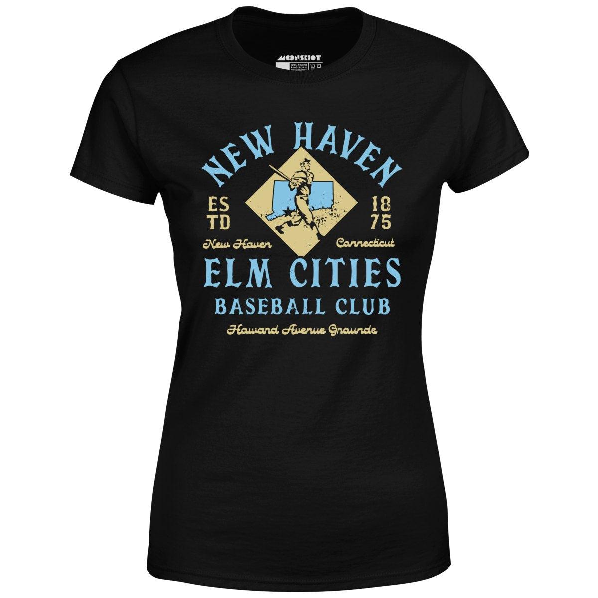 New Haven Elm Cities - Connecticut - Vintage Defunct Baseball Teams - Women's T-Shirt Female Product Image