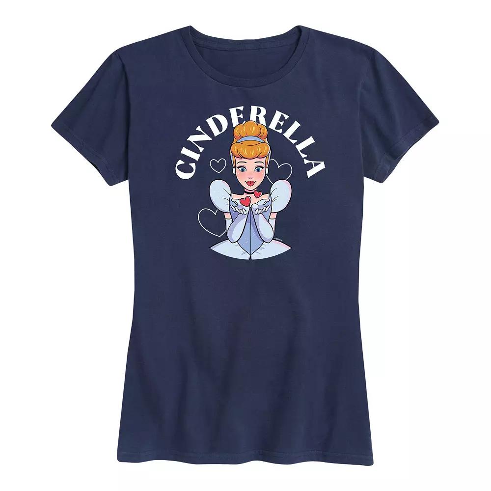 Disney Princess Cinderella Women's Kiss Graphic Tee, Girl's,  Product Image