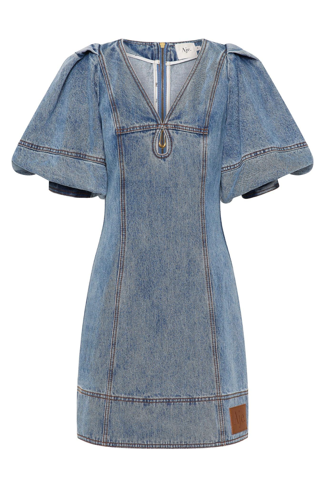 Juno Denim Mini Dress Product Image