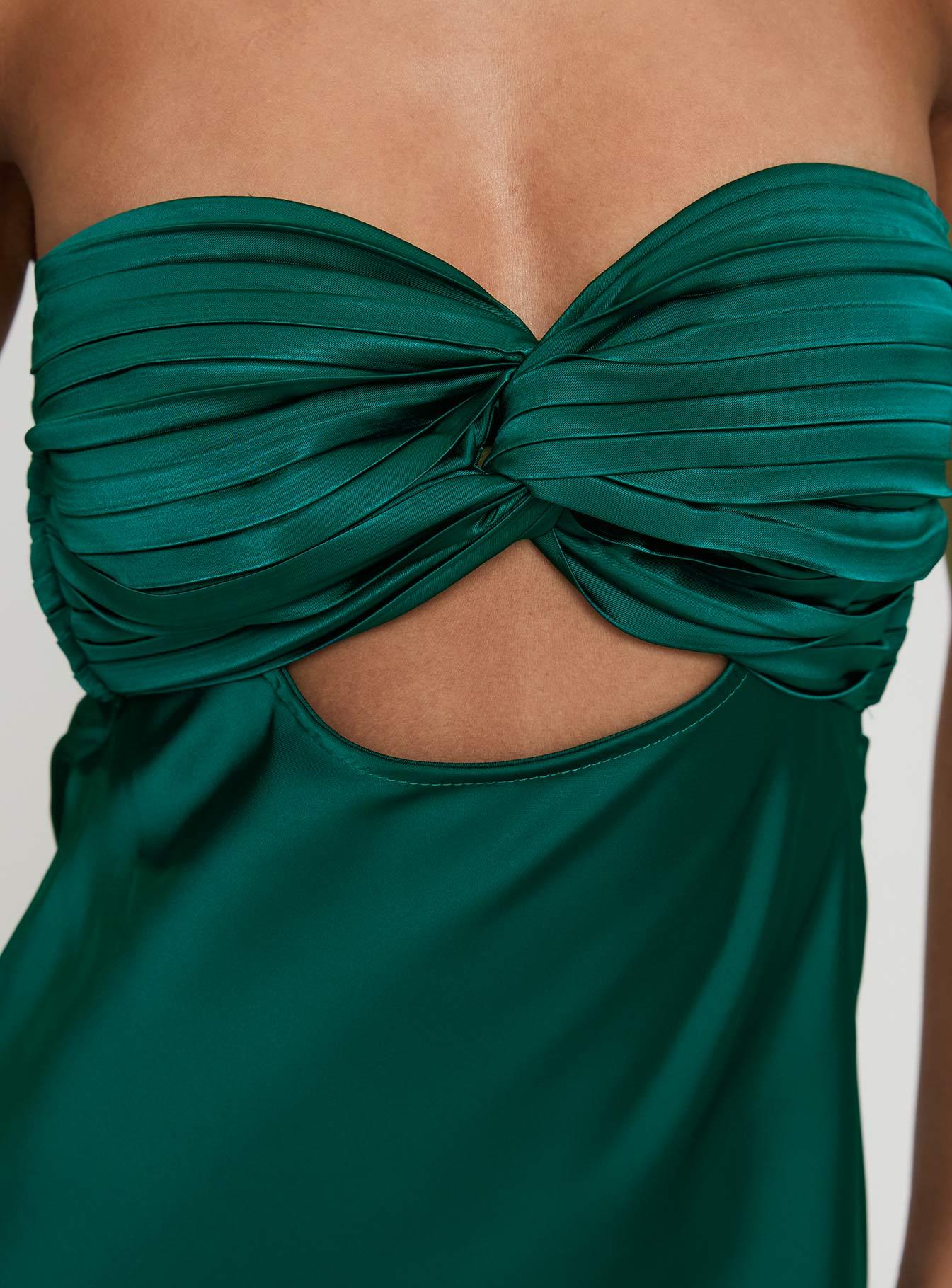 Faviola Mini Dress Emerald Product Image