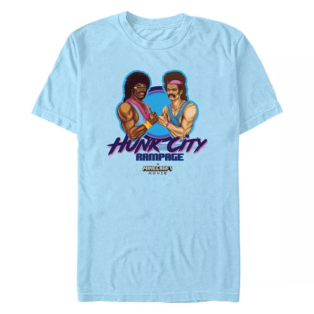 Men's Minecraft Movie Hunk City Rampage Graphic Tee,  Product Image