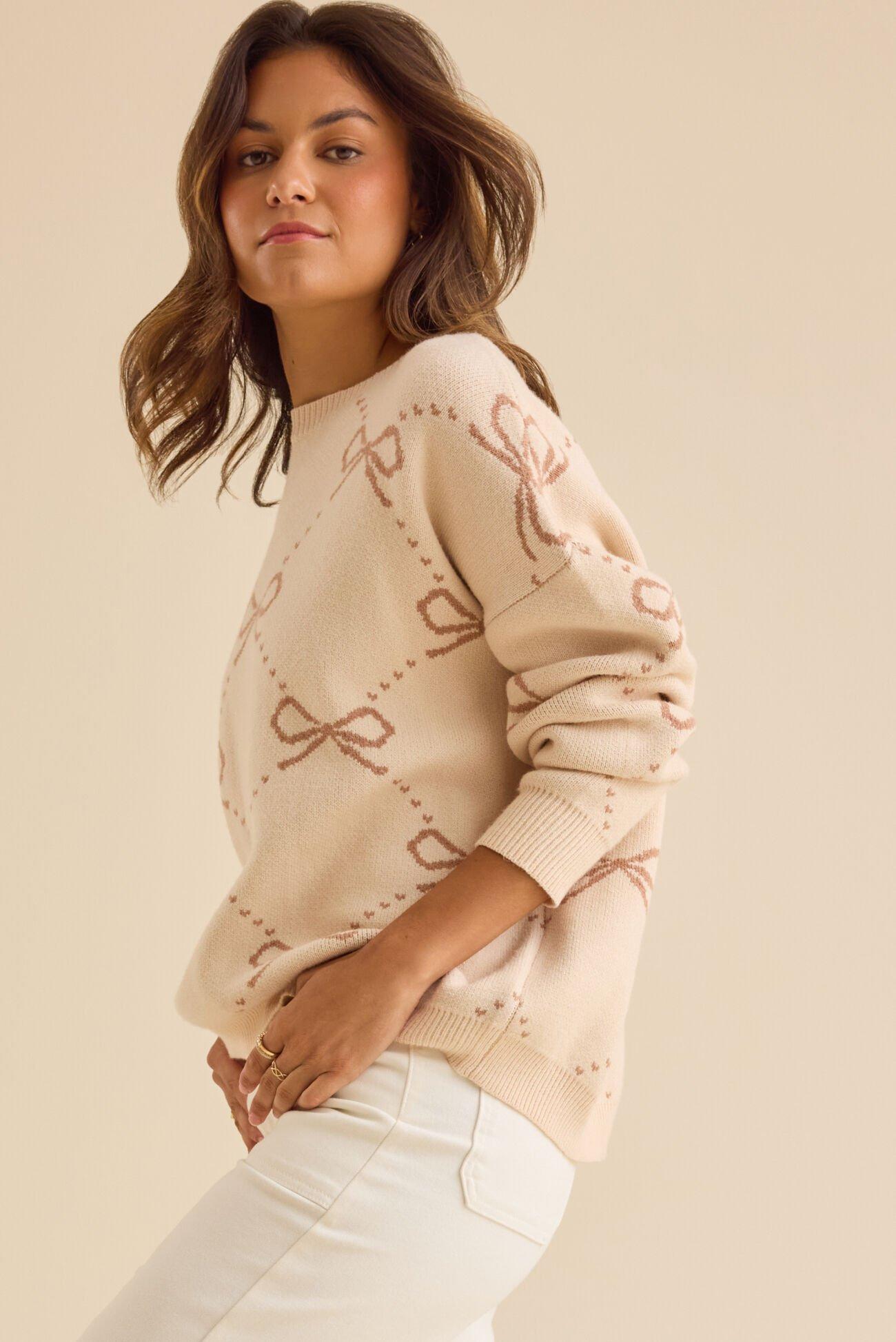 Megan Bow Sweater Product Image