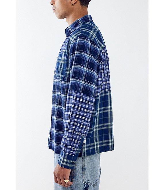 BDG Urban Outfitters Long Sleeve Mixed Check Woven Shirt Product Image