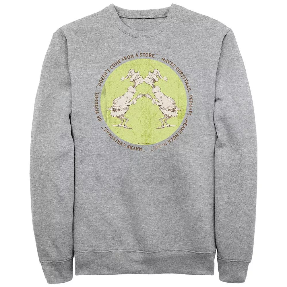 Big & Tall Dr. Seuss Grinch Christmas Perhaps Means Much More Graphic Fleece, Men's,  Product Image
