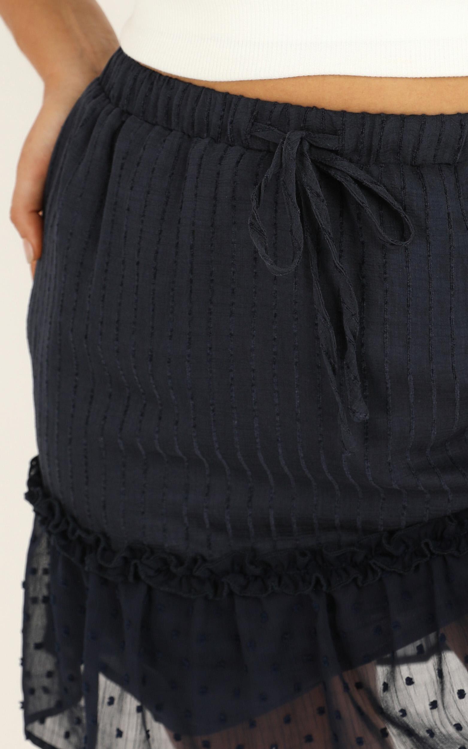Open Options Skirt In Navy Product Image