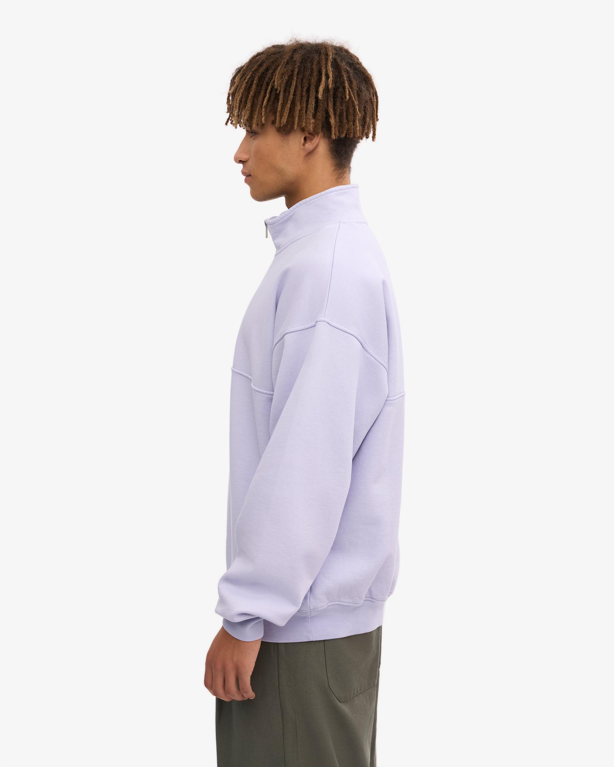 Organic Quarter Zip - Soft Lavender Product Image