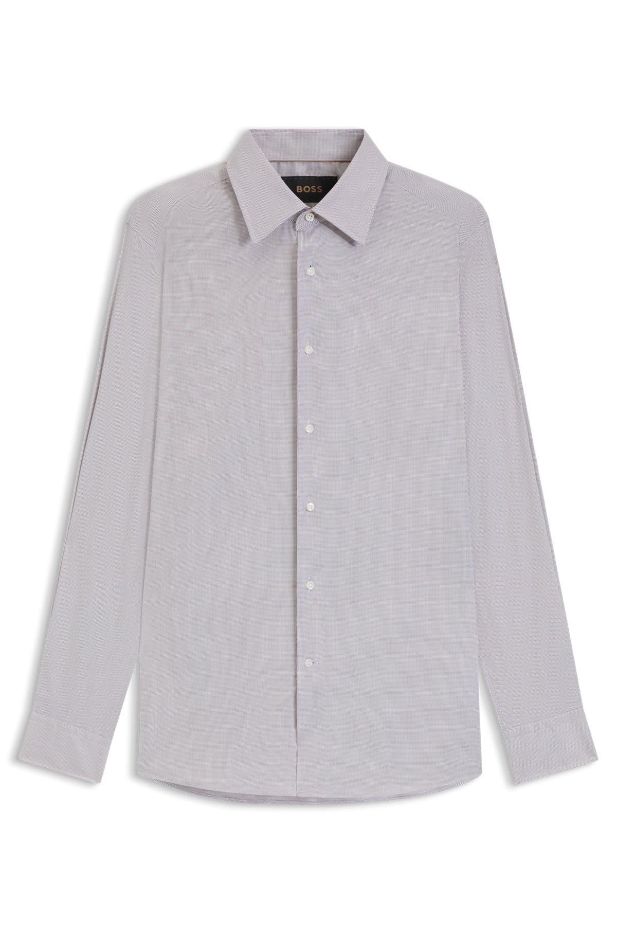 Slim-fit shirt in an Italian cotton blend Product Image