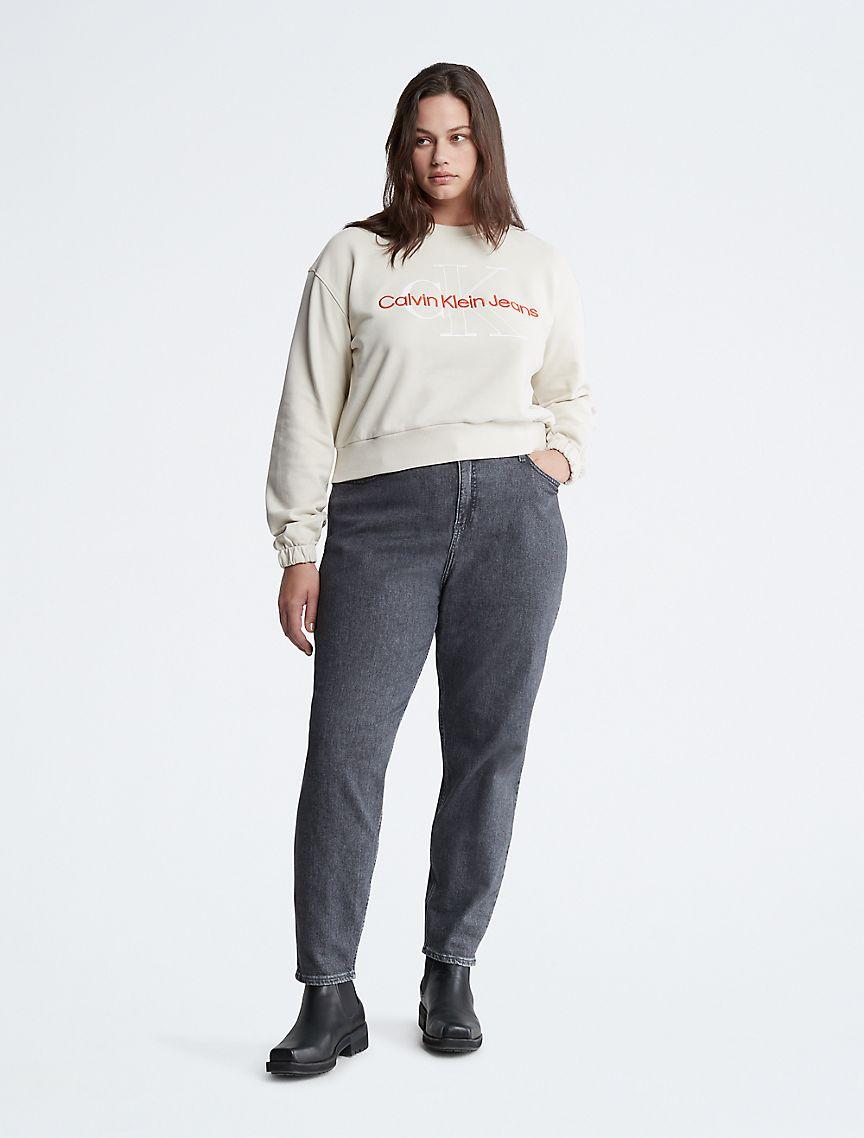 Plus Size Mom Fit Jeans Product Image