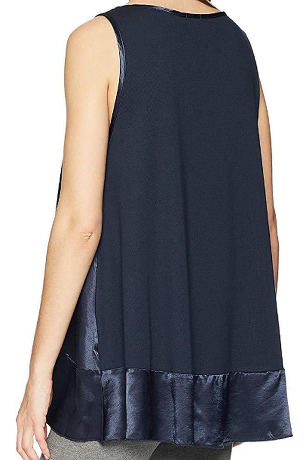 NATALIE SATIN RUFFLE TANK Product Image