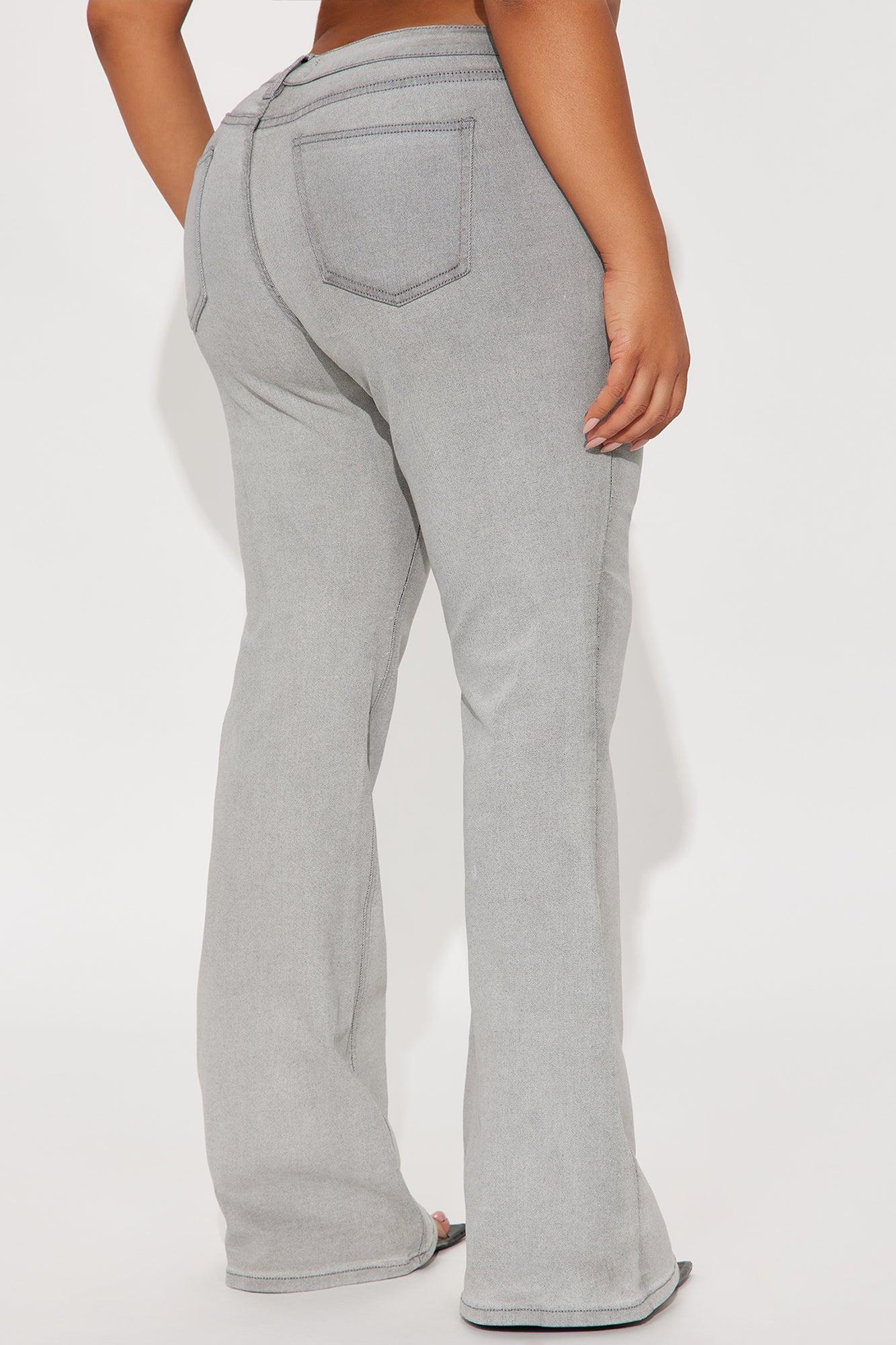 Best Ever Low Rise Flare Jeans - Grey Female Product Image