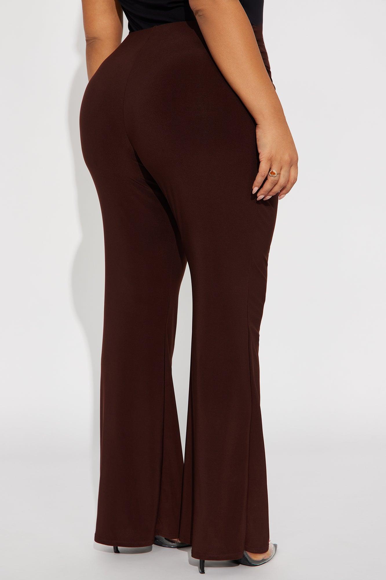 Waiting On You Flare Pant 32″ - Chocolate Female Product Image
