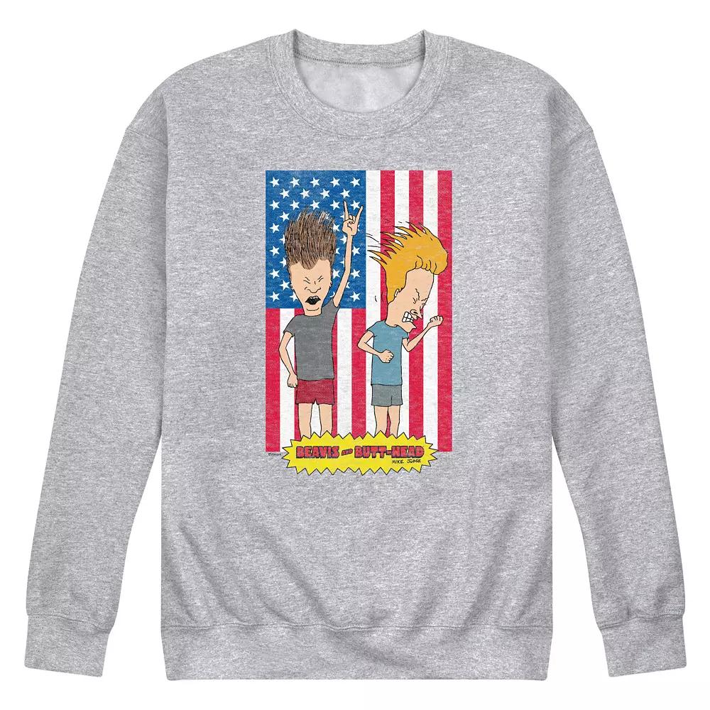 Men's Beavis And Butthead Americana Sweatshirt,  Product Image