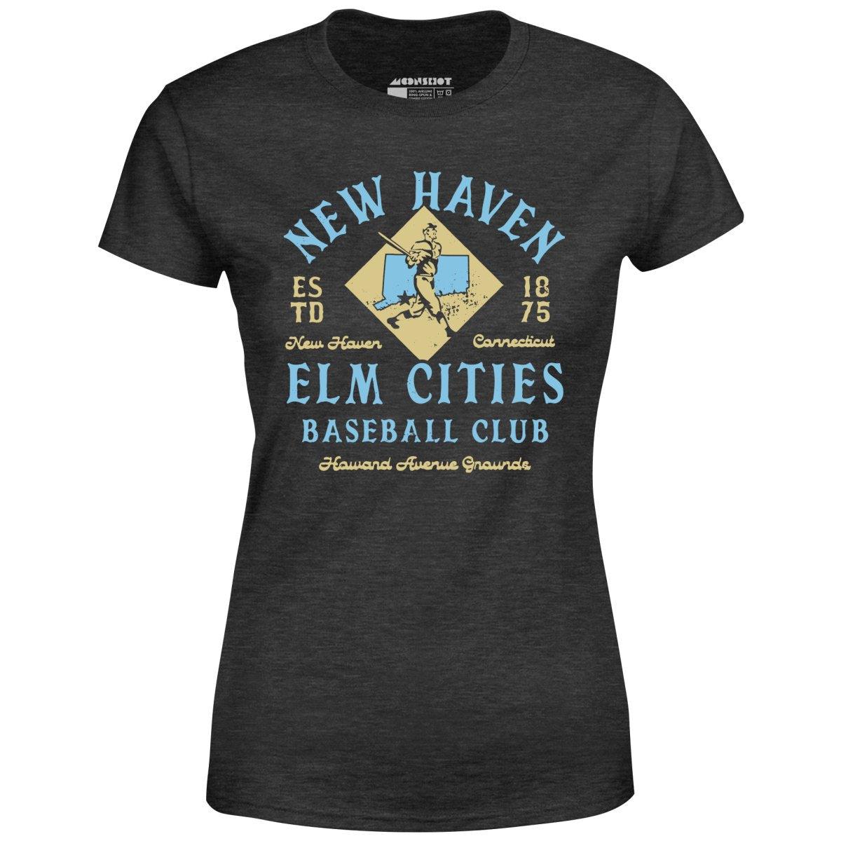New Haven Elm Cities - Connecticut - Vintage Defunct Baseball Teams - Women's T-Shirt Female Product Image