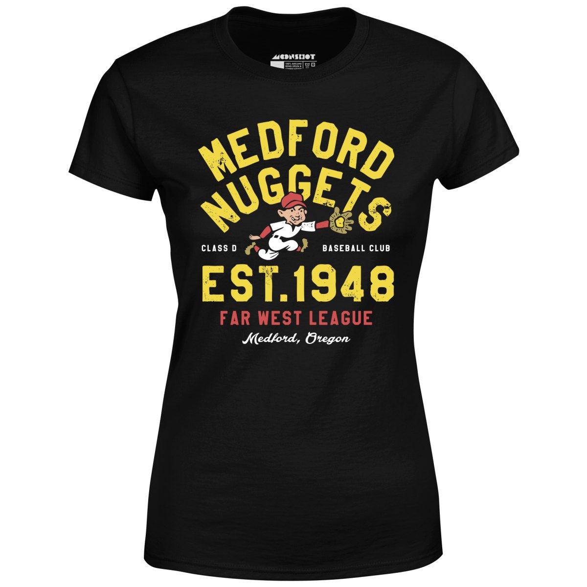 Medford Nuggets - Oregon - Vintage Defunct Baseball Teams - Women's T-Shirt Female Product Image