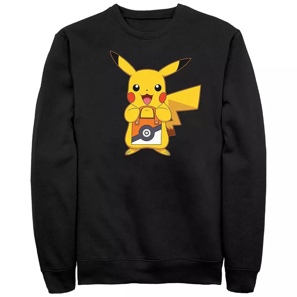 Men's Pokemon Pikachu Trick Or Treat Bag Graphic Fleece,  Product Image