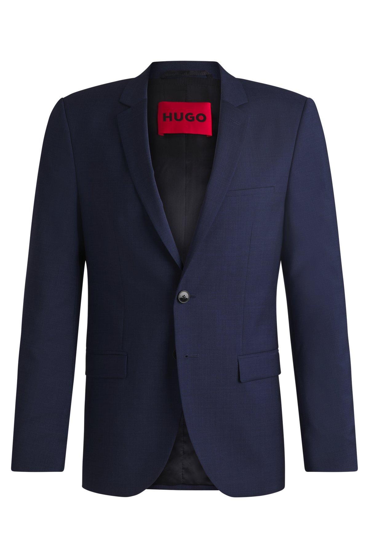 Extra-slim-fit suit jacket in melange wool Product Image