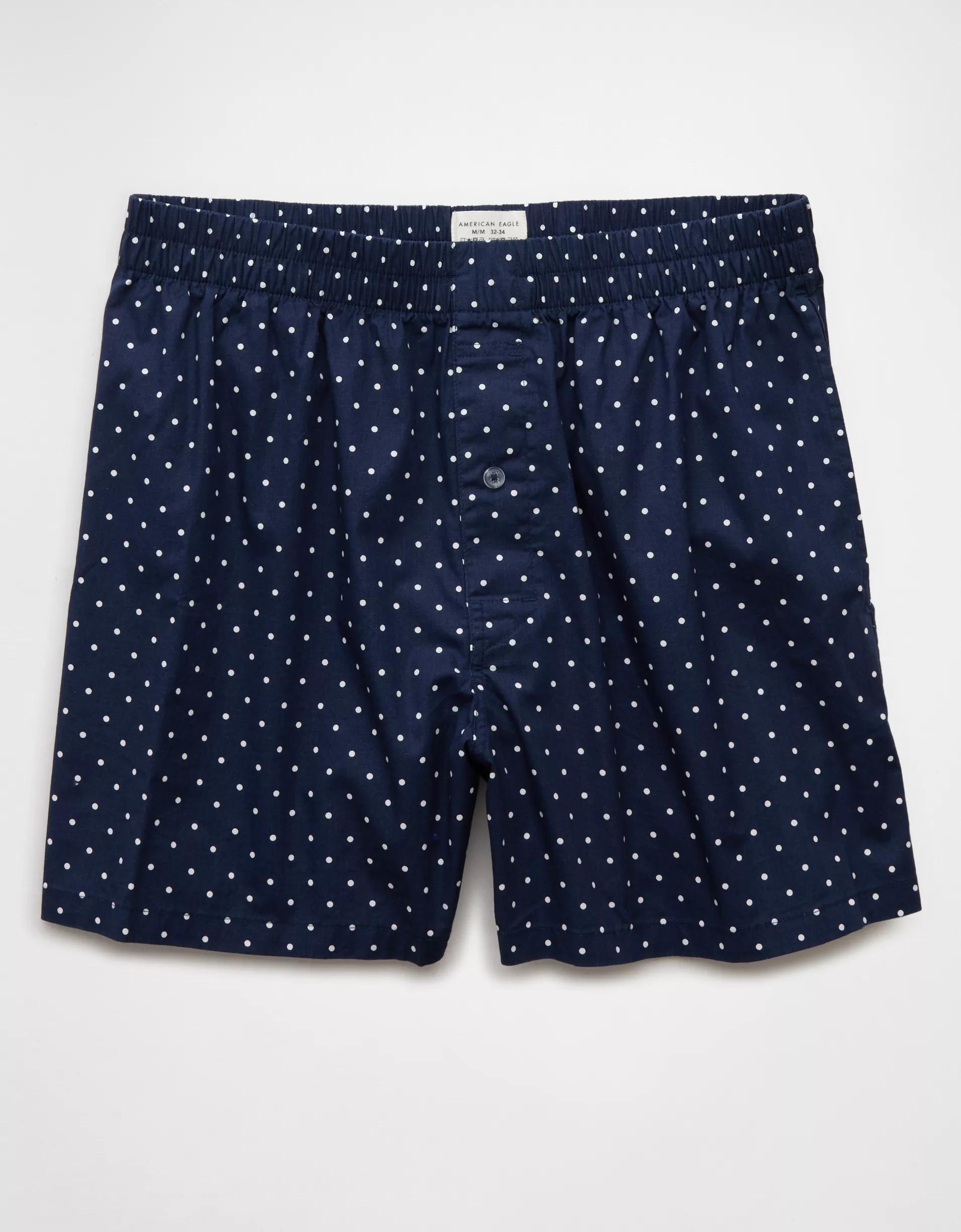 AEO Men's Polka Dots Poplin Pocket Boxer Short Product Image