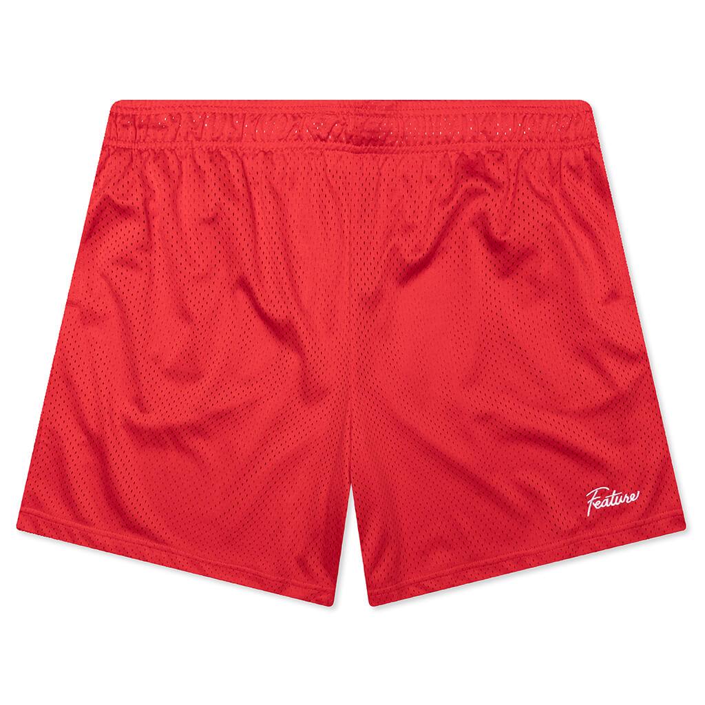 West Mesh Shorts - Crimson Male Product Image