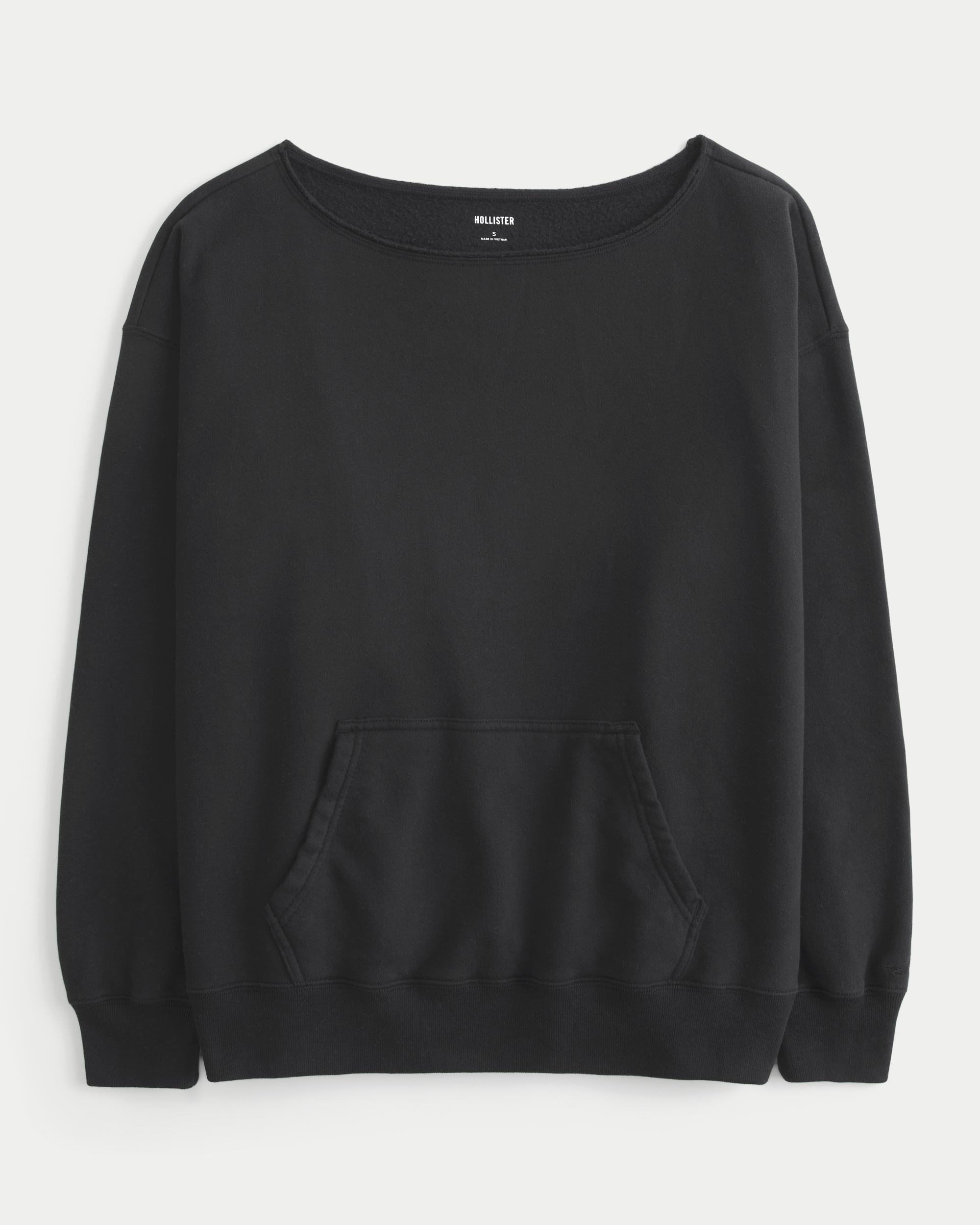 Oversized Off-the-Shoulder Sweatshirt Product Image