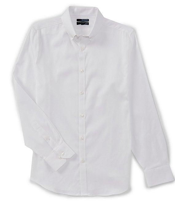 Murano Wardrobe Essentials Slim-Fit Solid Twill Long-Sleeve Woven Shirt Product Image