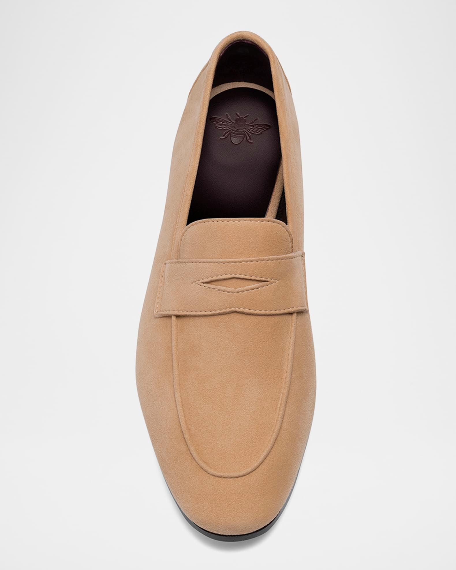 Flaneur Suede Penny Loafers Product Image