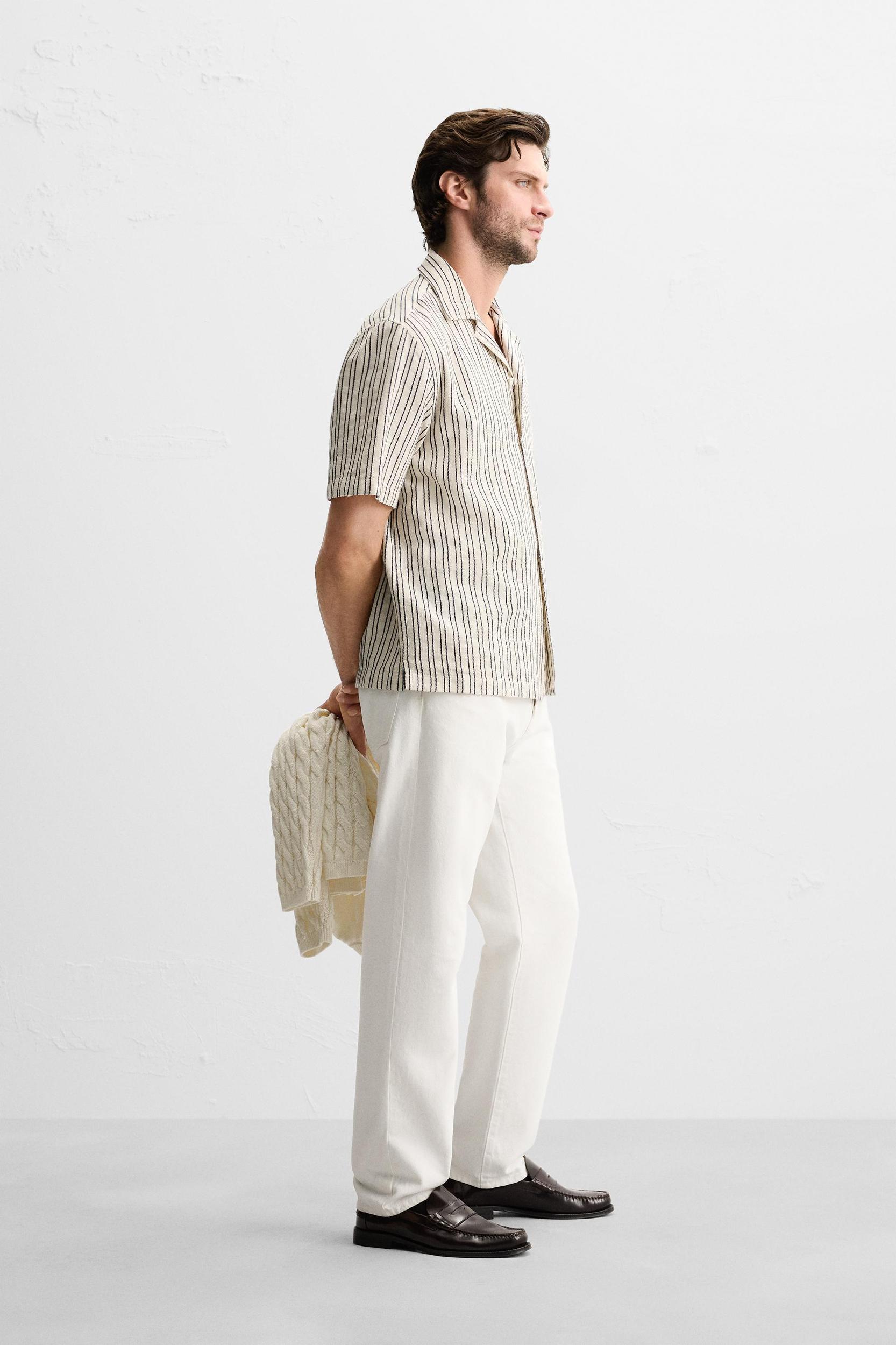 TEXTURED STRIPED SHIRT Product Image