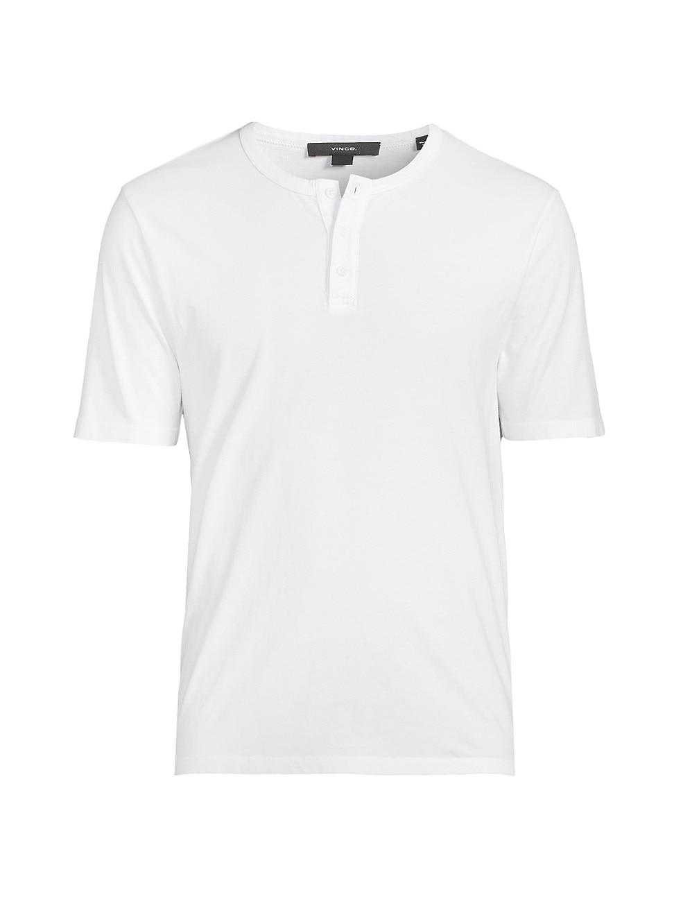 Mens Garment-Dyed Cotton Henley Product Image