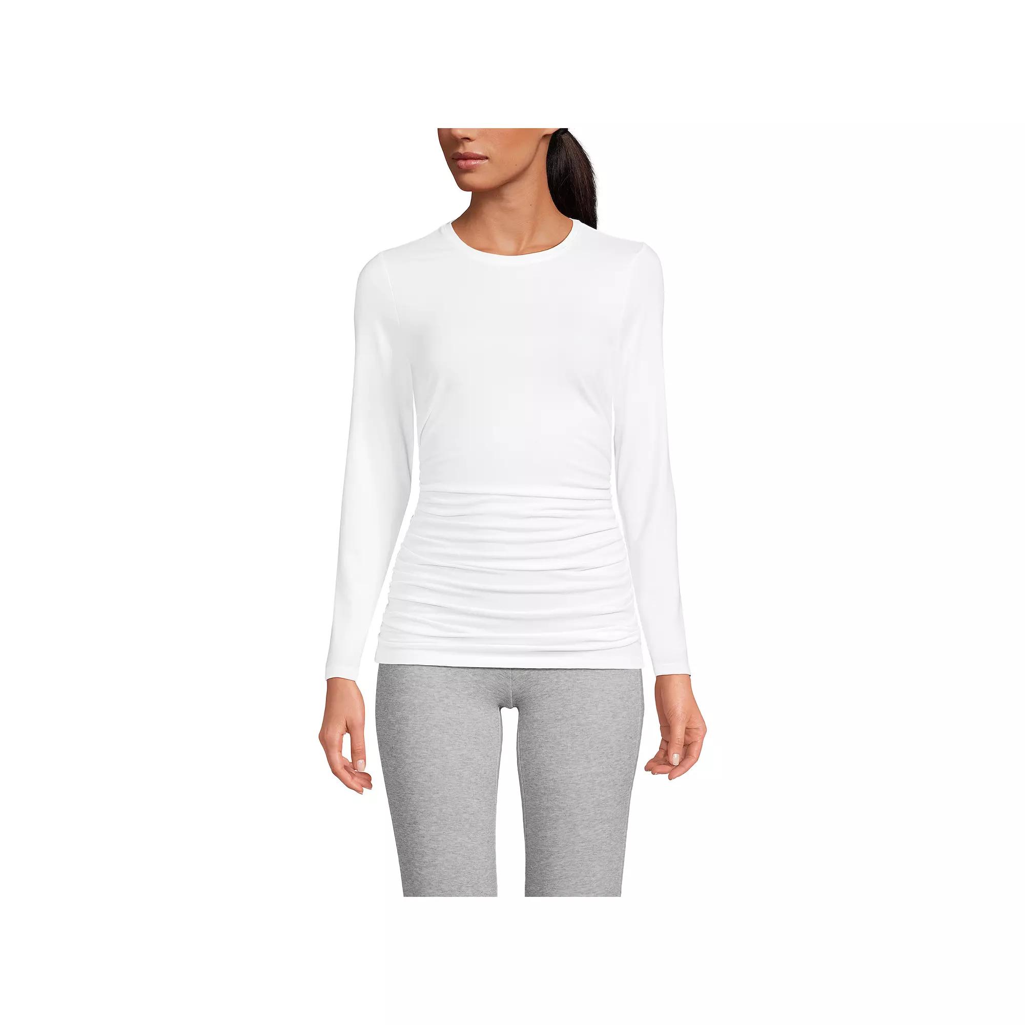 Women's Lands' End Power Performance Long Sleeve Fitted T-Shirt,  Product Image