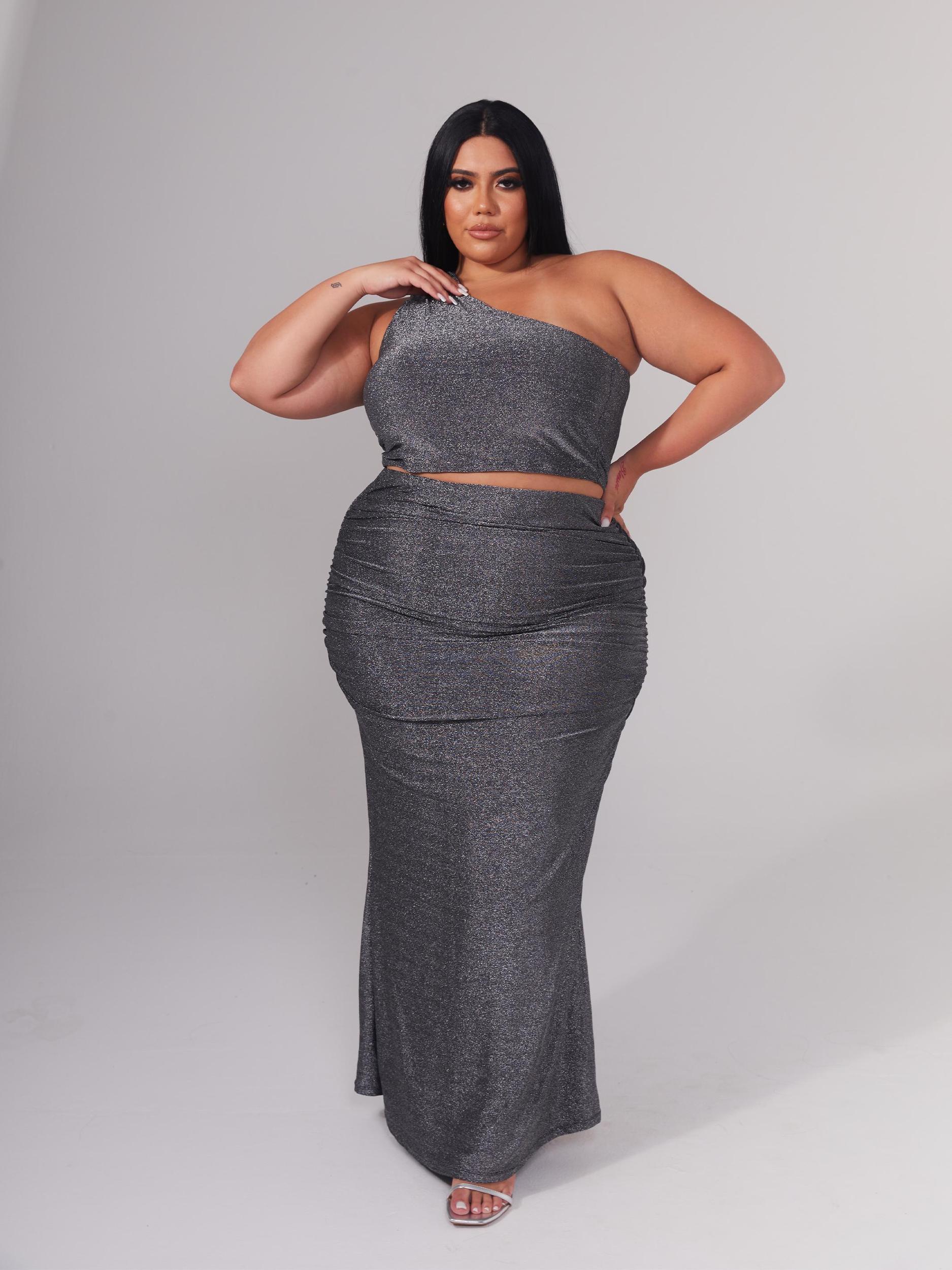 Shimmer Maxi Skirt Product Image