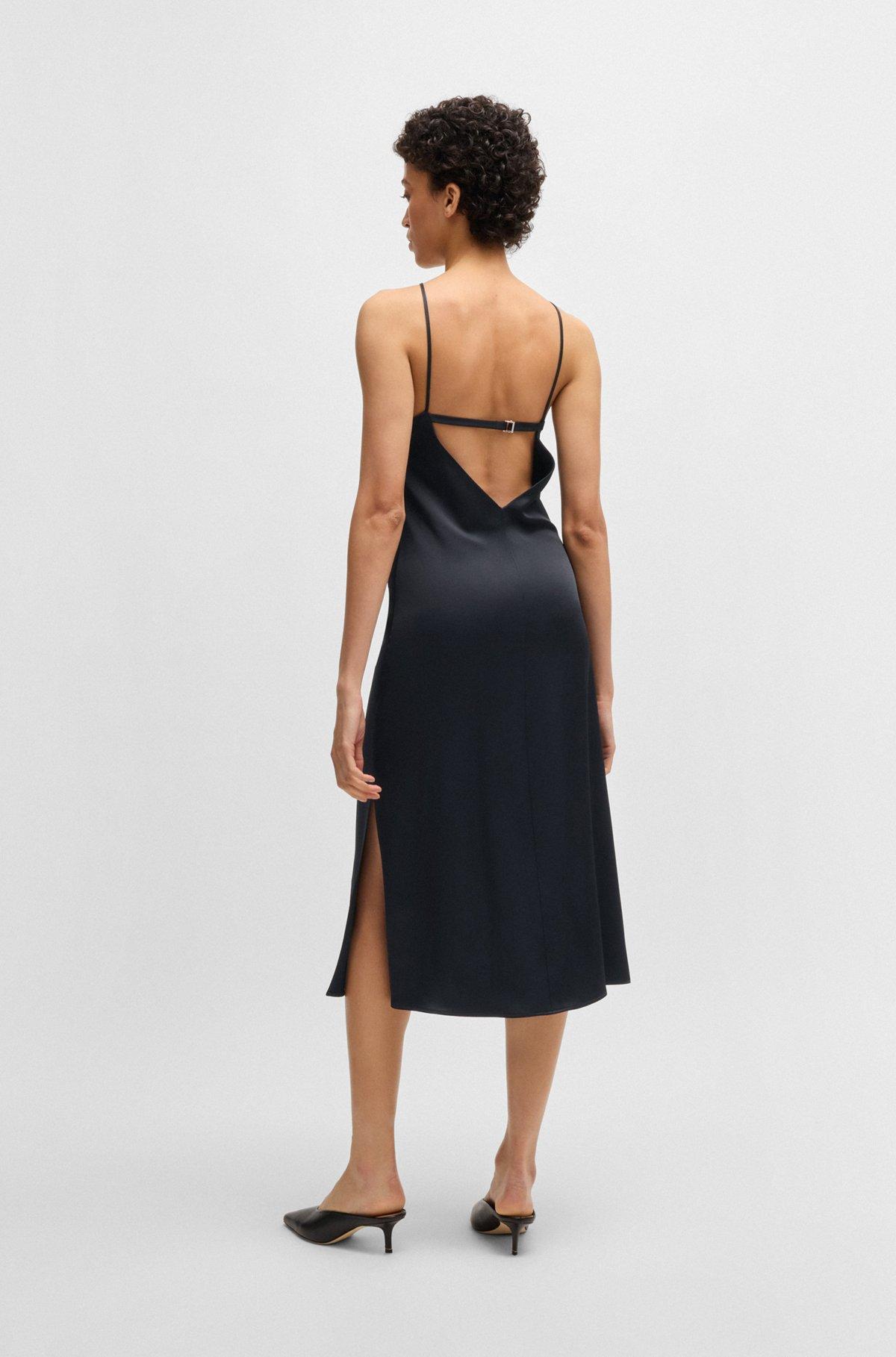 Twill dress with high neckline Product Image