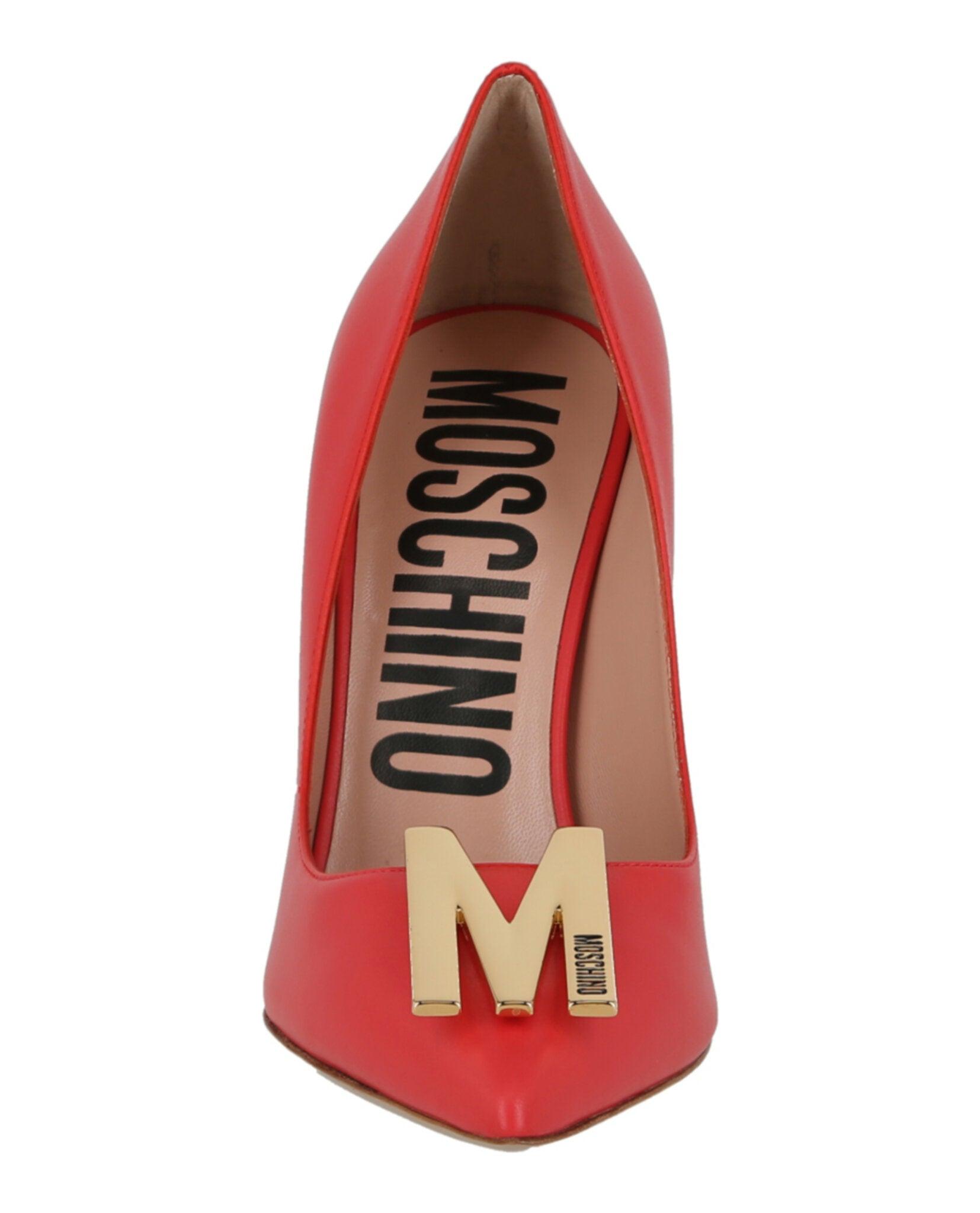 Moschino Gold-Tone Logo Pump Female Product Image