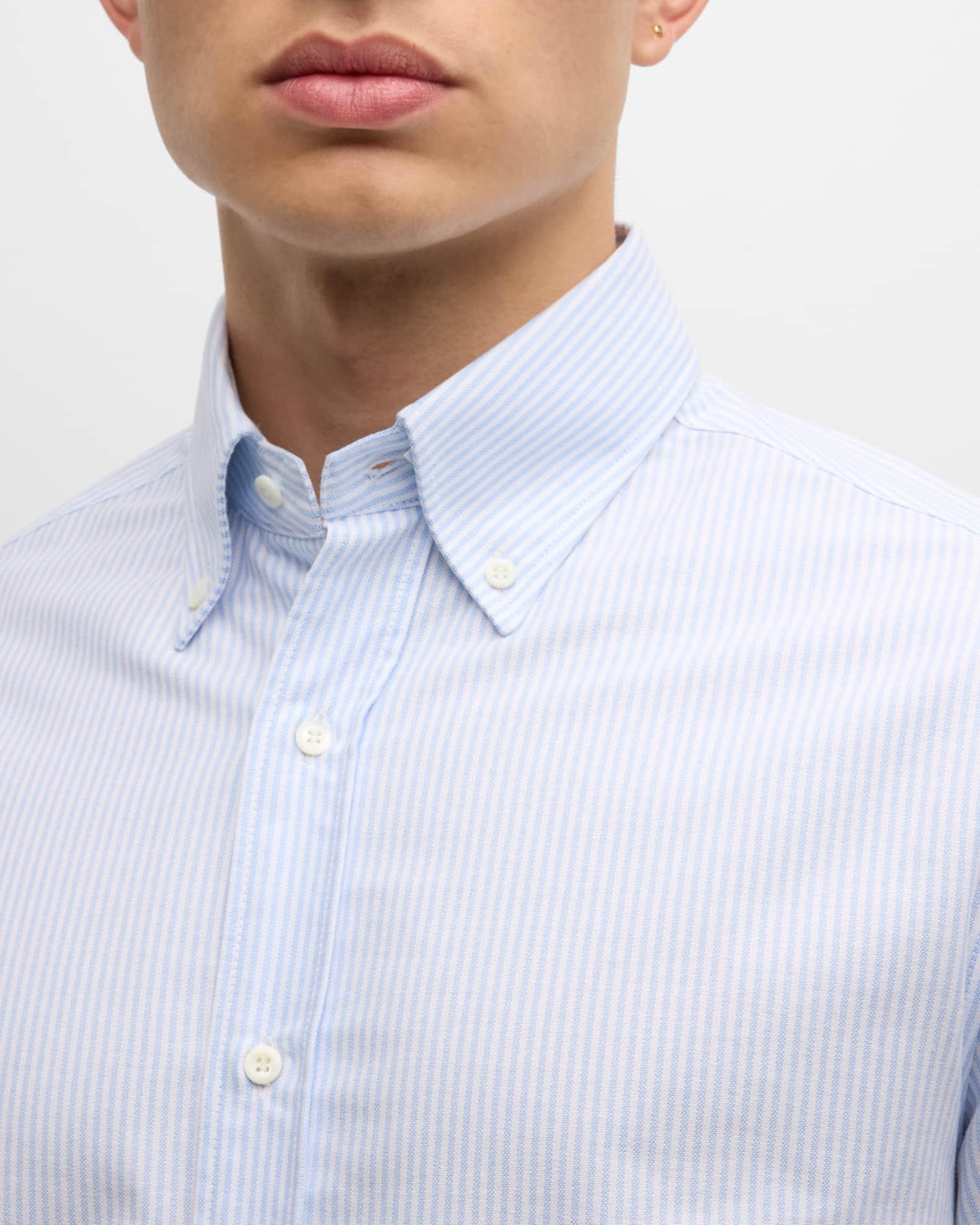 Men's Cotton Pinstripe Sport Shirt Product Image