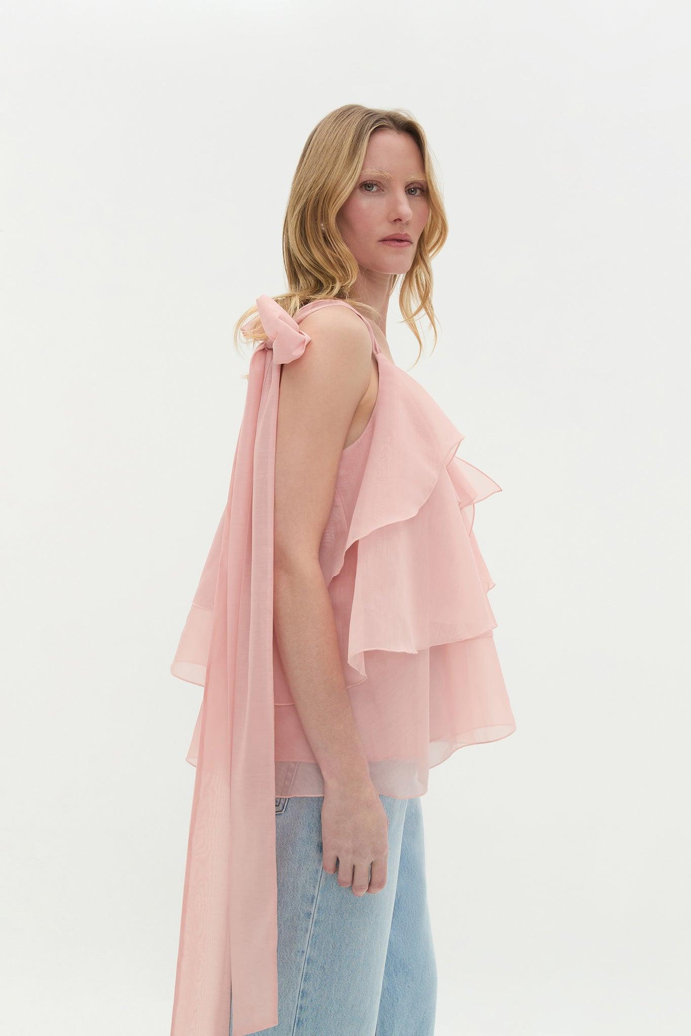 Erin Layered Top-MUTED ROSE / 6 Product Image