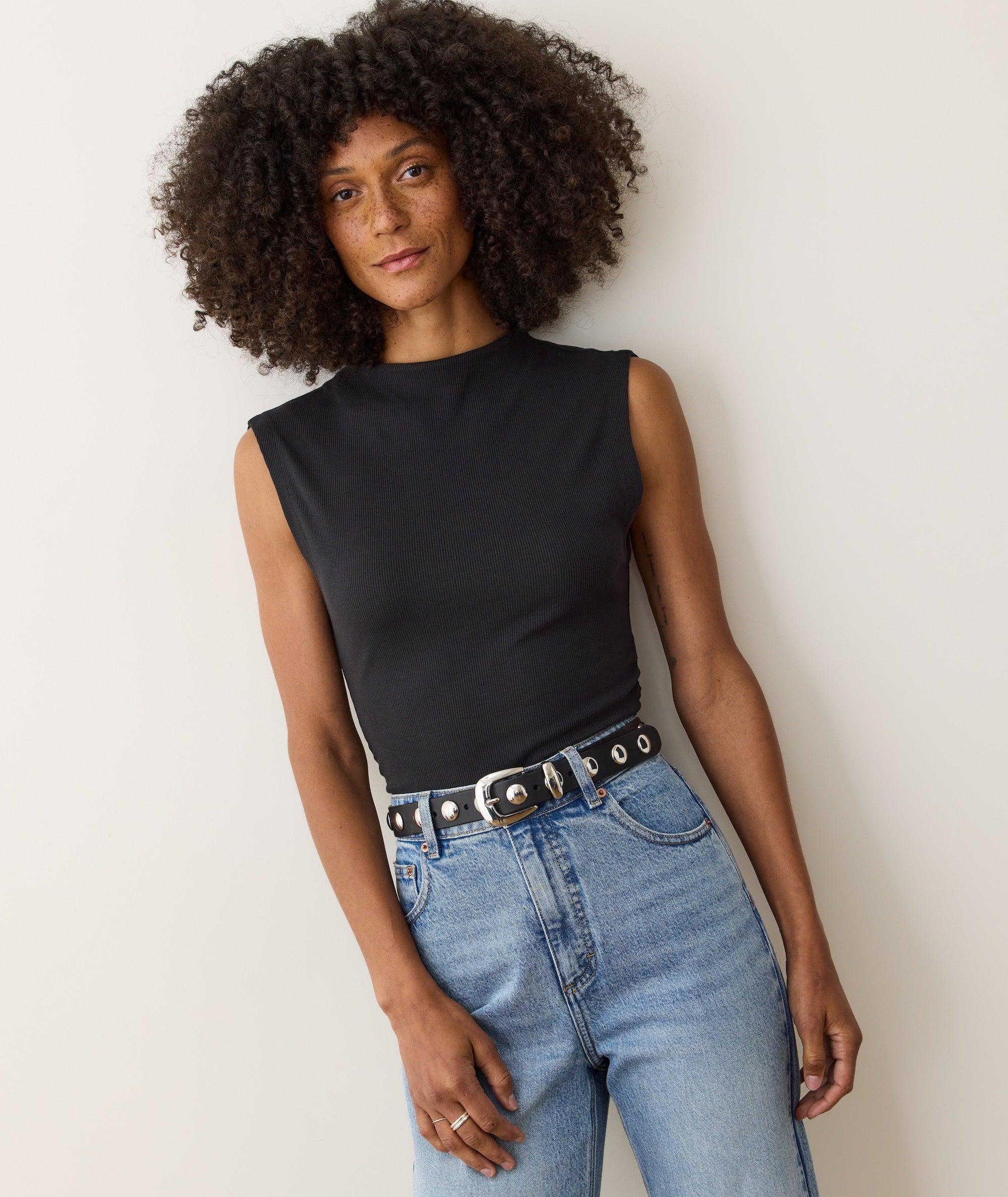 Lexi Rib Sun-In Mockneck Top Product Image