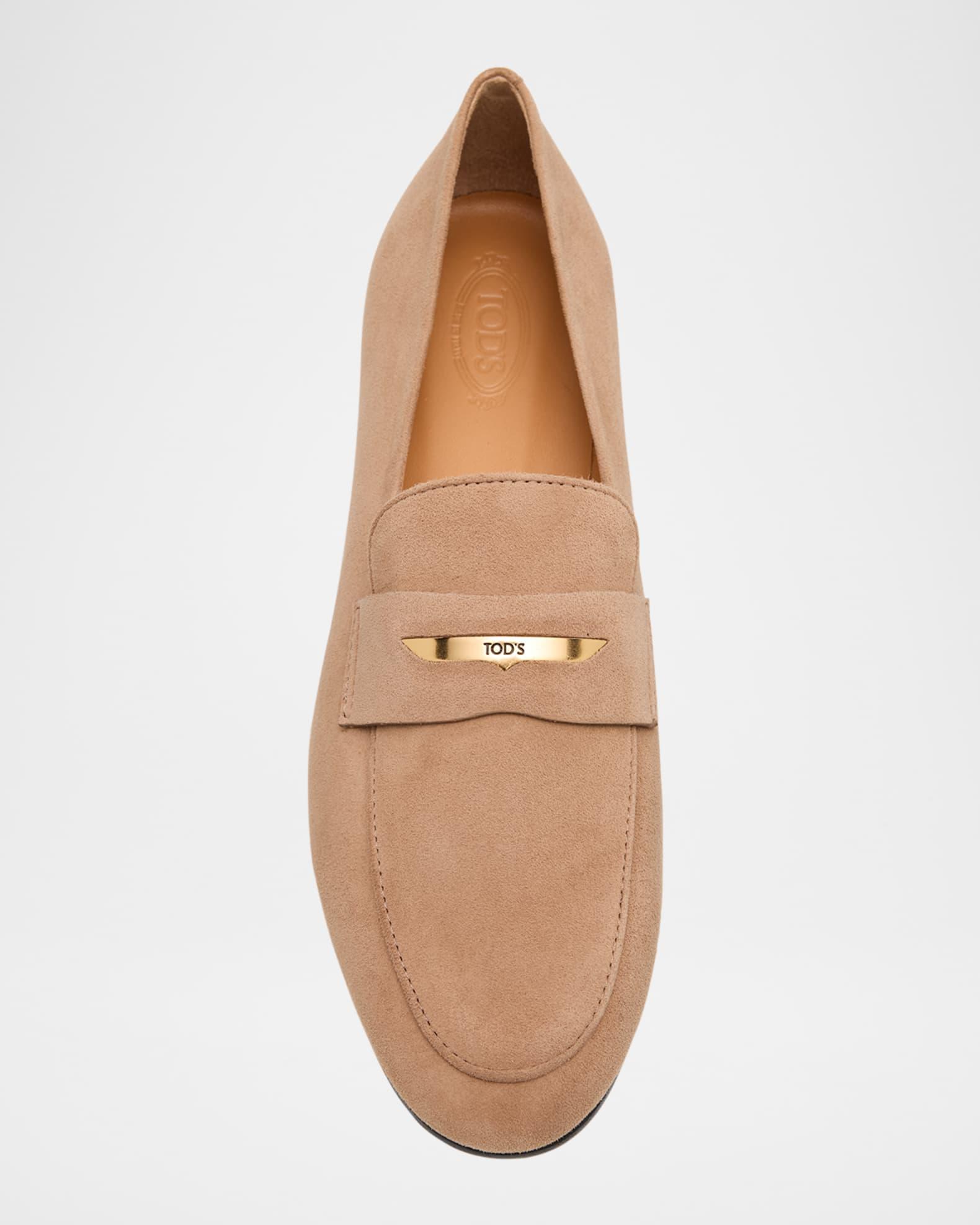 Suede Bar Detail Loafers Product Image