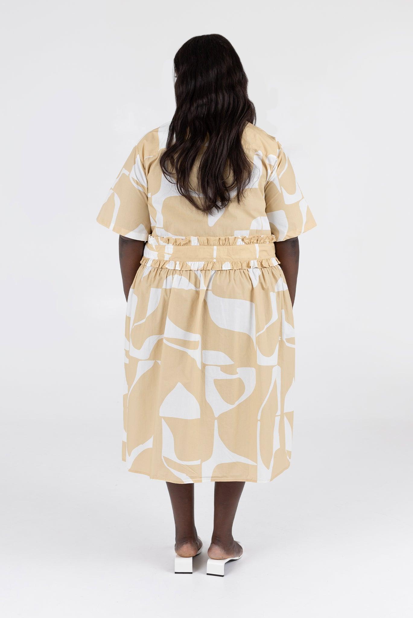 Gabrielle Dress - Wheat Sky Product Image