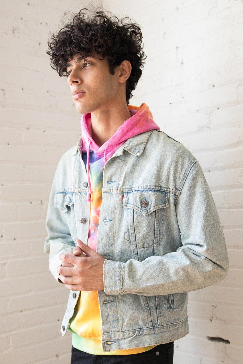 Pastel Rainbow Tie Dye Hoodie Product Image