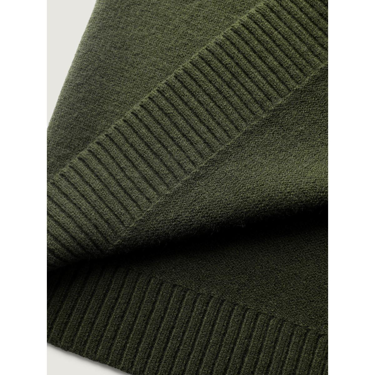 Plus Size Supersoft Embroidered Button Knit Cardigan ArmyGreen Women Leisure Loose Long Sleeve Casual Cardigans BloomChic 10/M Product Image