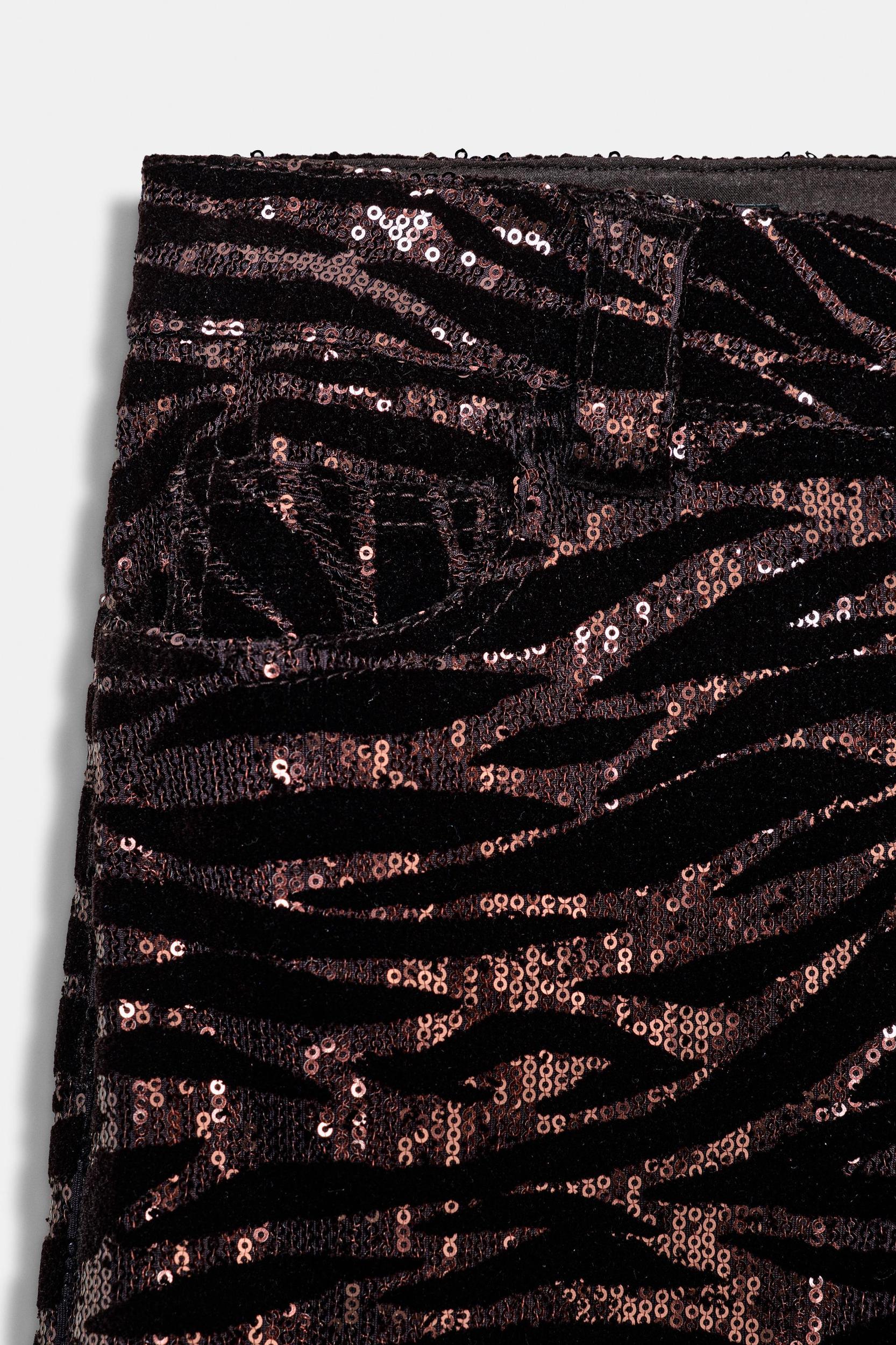 VELVET SEQUIN PANTS Product Image