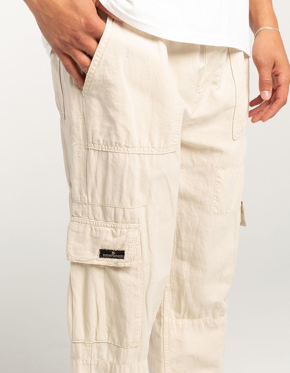 BDG Urban Outfitters Mens Utility Cargo Pants - ECRU Product Image