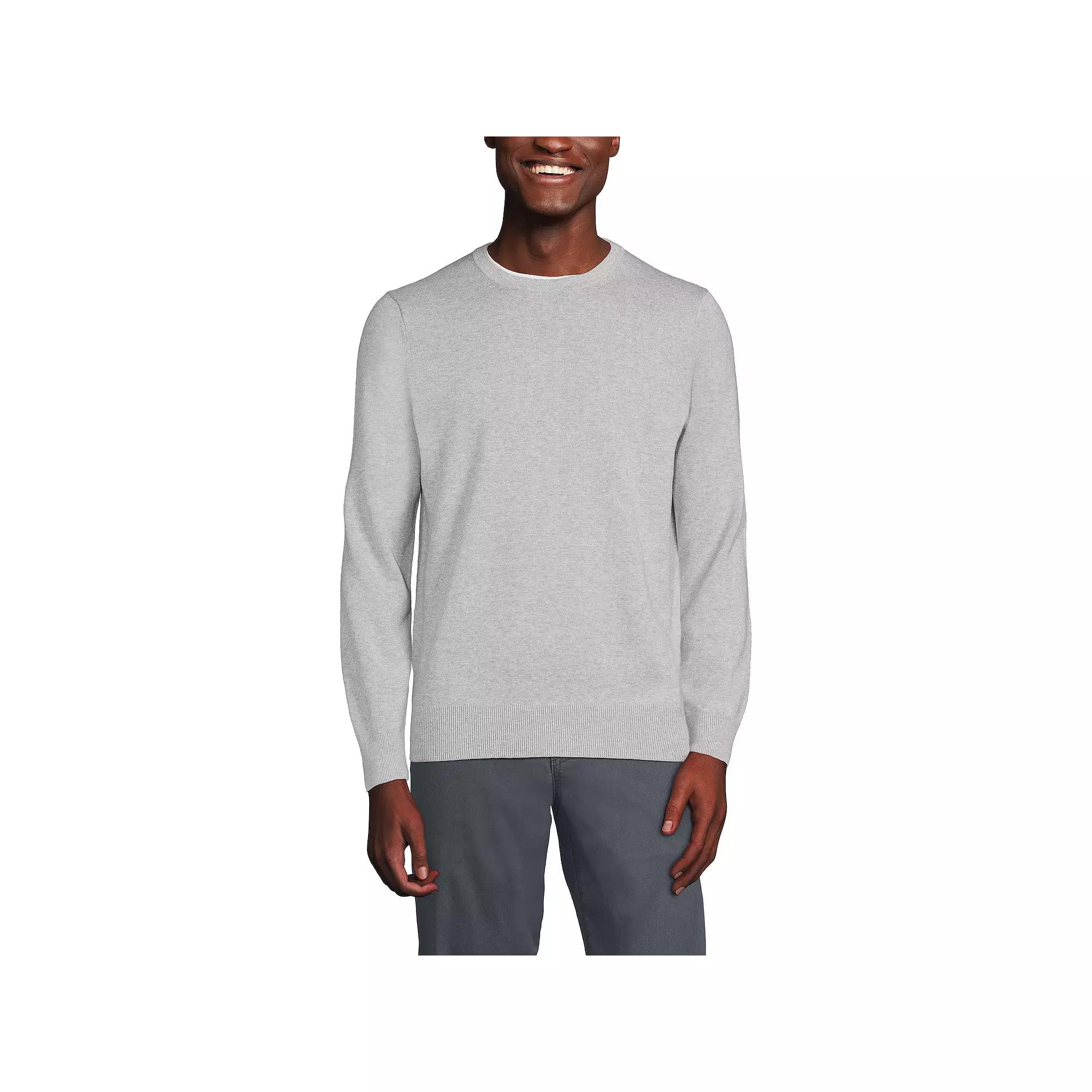 Big & Tall Lands' End Fine Gauge Crewneck Sweater, Men's,  Product Image