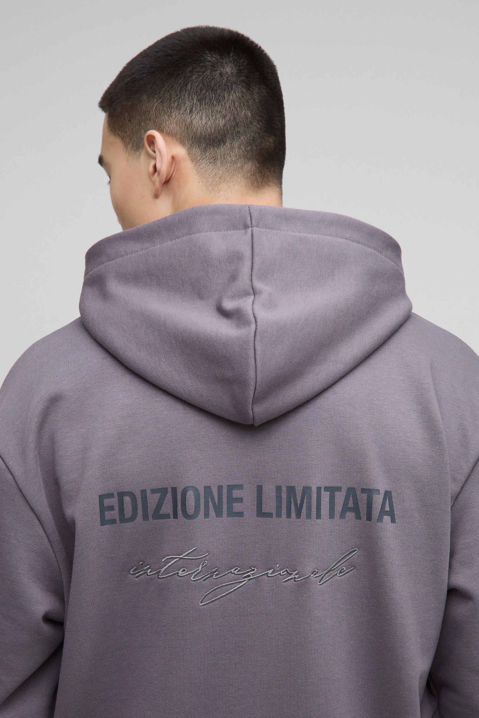 Oversized Edizione Limitata Heavyweight Hoodie | boohooMAN USA Product Image