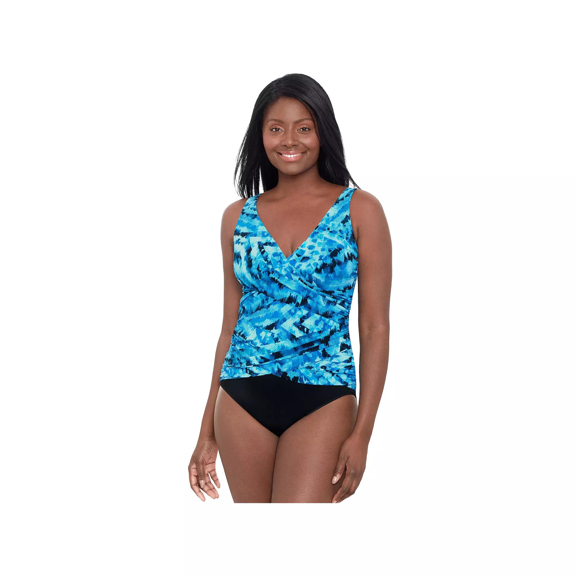 Women's Trimshaper Megan Control Fit One-Piece Swimsuit, Size: 12, Reverberate Product Image