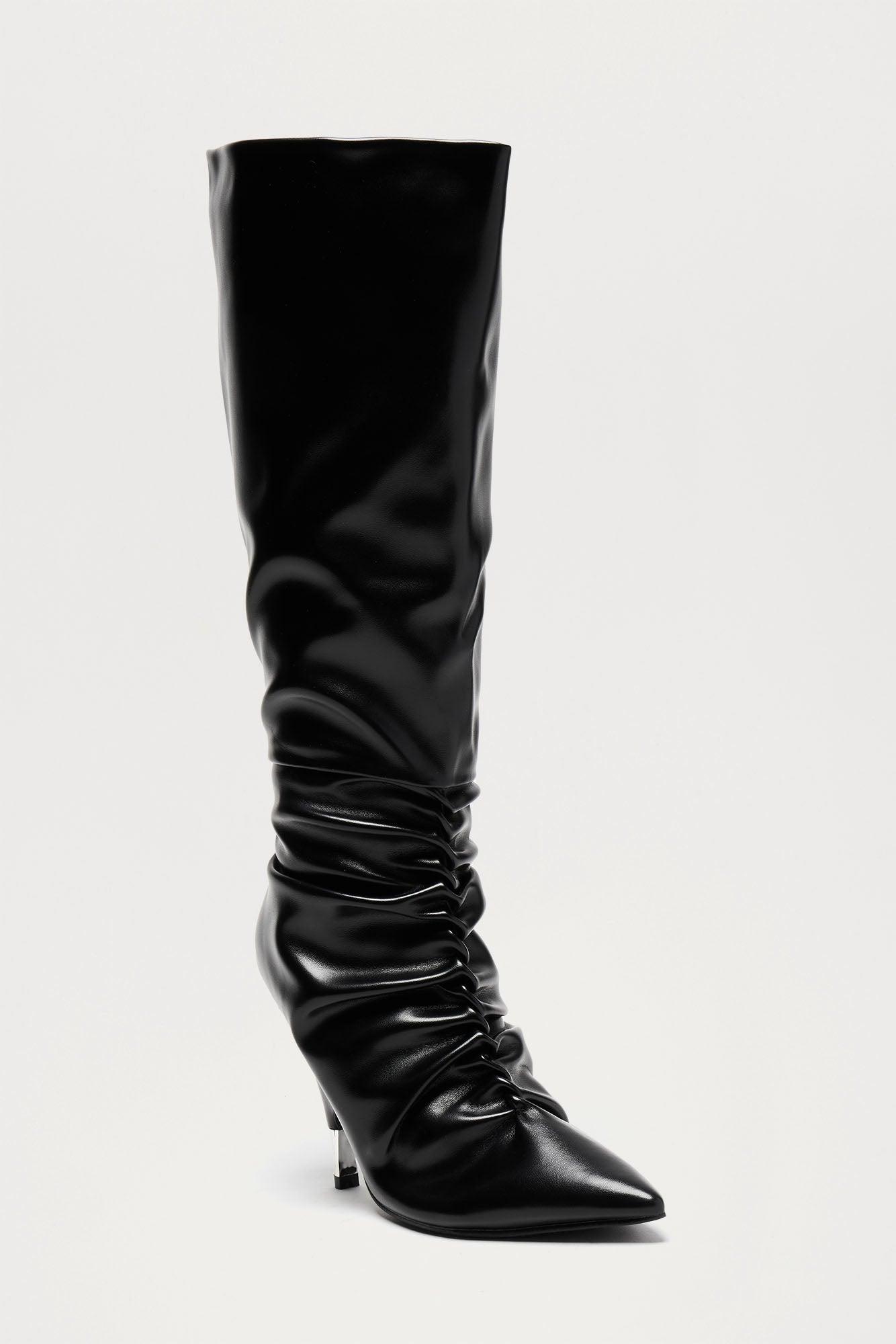 Nadia Knee High Boots - Black Product Image