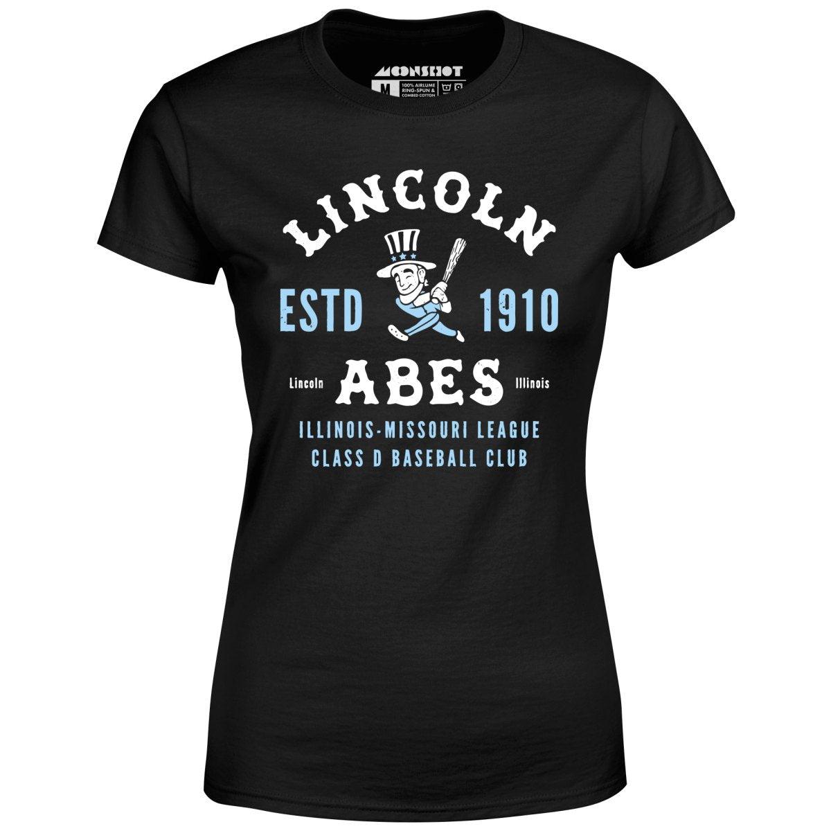 Lincoln Abes - Illinois - Vintage Defunct Baseball Teams - Women's T-Shirt Female Product Image